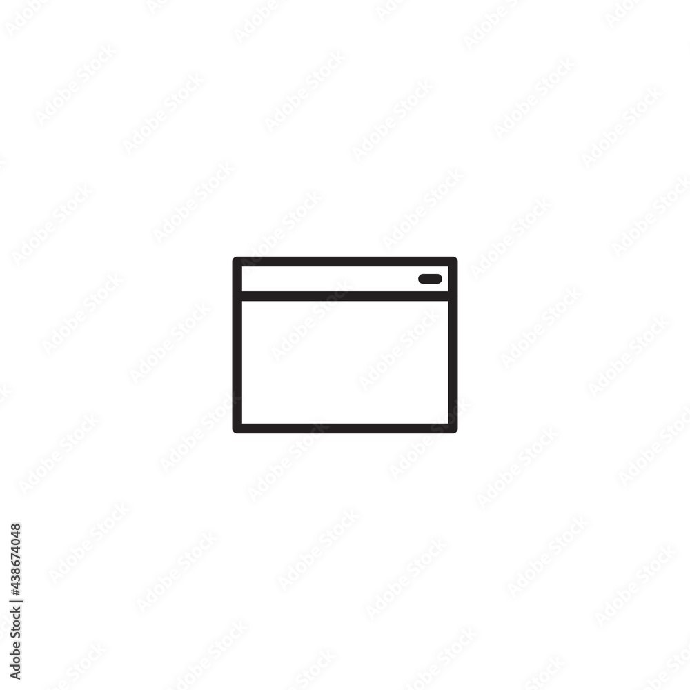web page icon isolated on white background web page icon isolated on white background