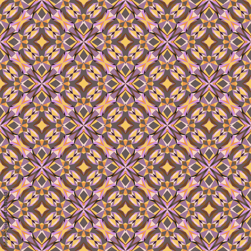 Geometric seamless pattern, abstract floral background. Geometric seamless pattern, abstract floral background.