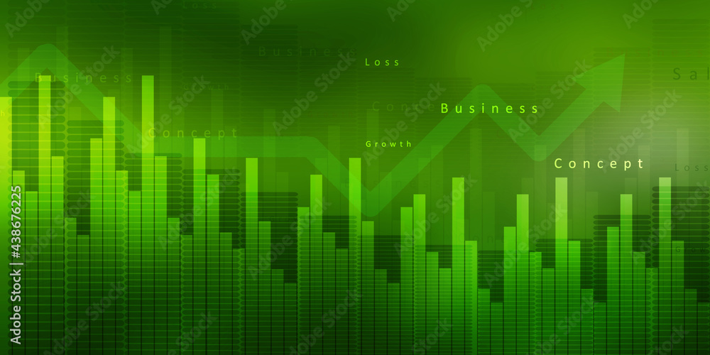 2d rendering Stock market online business concept. business Graph 2d rendering Stock market online business concept. business Graph