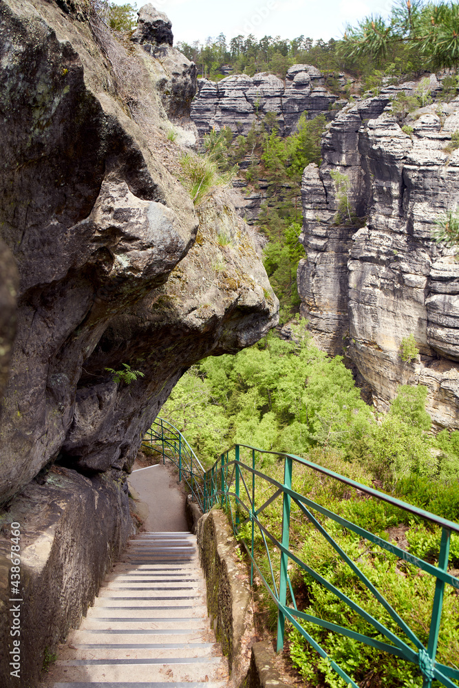Fototapeta premium Rocks in the National park Ceske Svycarsko or Czech Switzerland