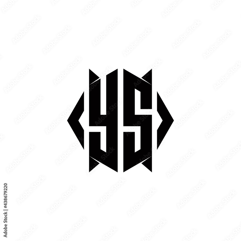 Obraz premium YS Logo monogram with shield shape designs template