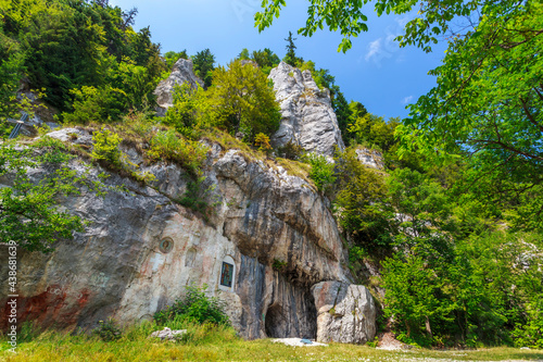 Saint Ana Cliffs, Stancile Sfanta Ana, Sinaia, Bucegi Mountains, Prahova County, Romania, Parcul Natural Bucegi, the oldest religious place in the Prahova Valley