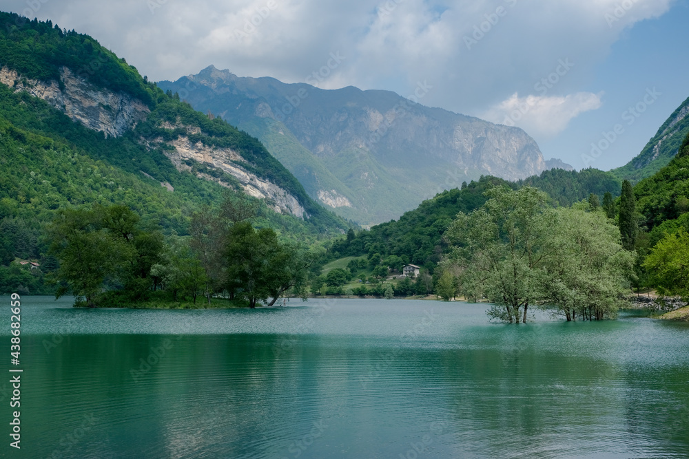 Lago di Tenno in the italian alps, Trentino, Italy, Europe