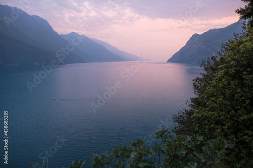 Famous Lake Garda in the Italian Alps, Trentino, Italy, Europe