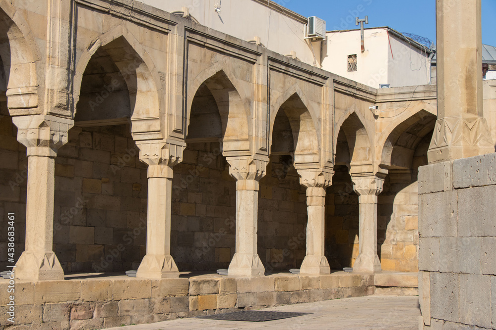 The Palace of the Shirvanshahs in the Old City of Baku. Historic building in Icherisheher - Divankhana