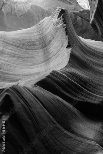 Black and white Antelope Canyon