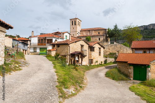 medieval town of orbaneja del castillo in merindades, Spain