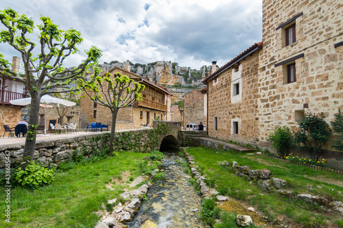 medieval town of orbaneja del castillo in merindades  Spain