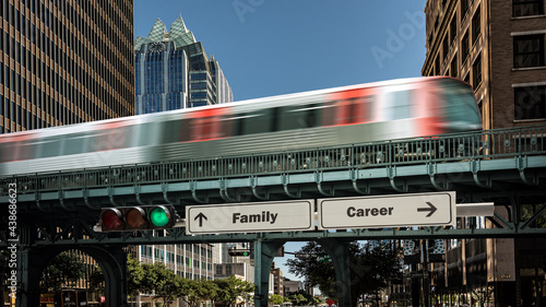 Street Sign Family versus Career