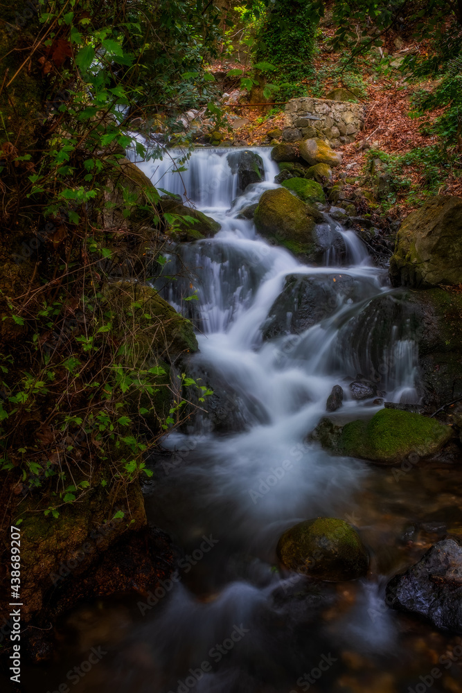 Unnamed waterfall in Ulupinar premium park restaurant. Kemer, Antalya, Turkey. Long exposure picture taken in may 2021 Unnamed waterfall in Ulupinar premium park restaurant. Kemer, Antalya, Turkey. Long exposure picture taken in may 2021