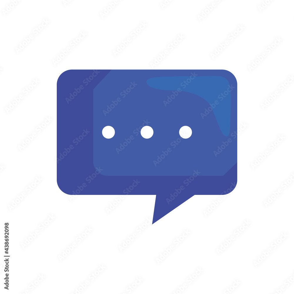 Fototapeta premium Blue communication bubble