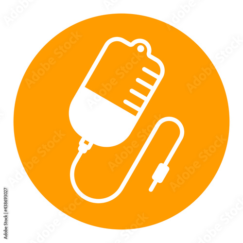 Medical dropper medicine health vector glyph icon