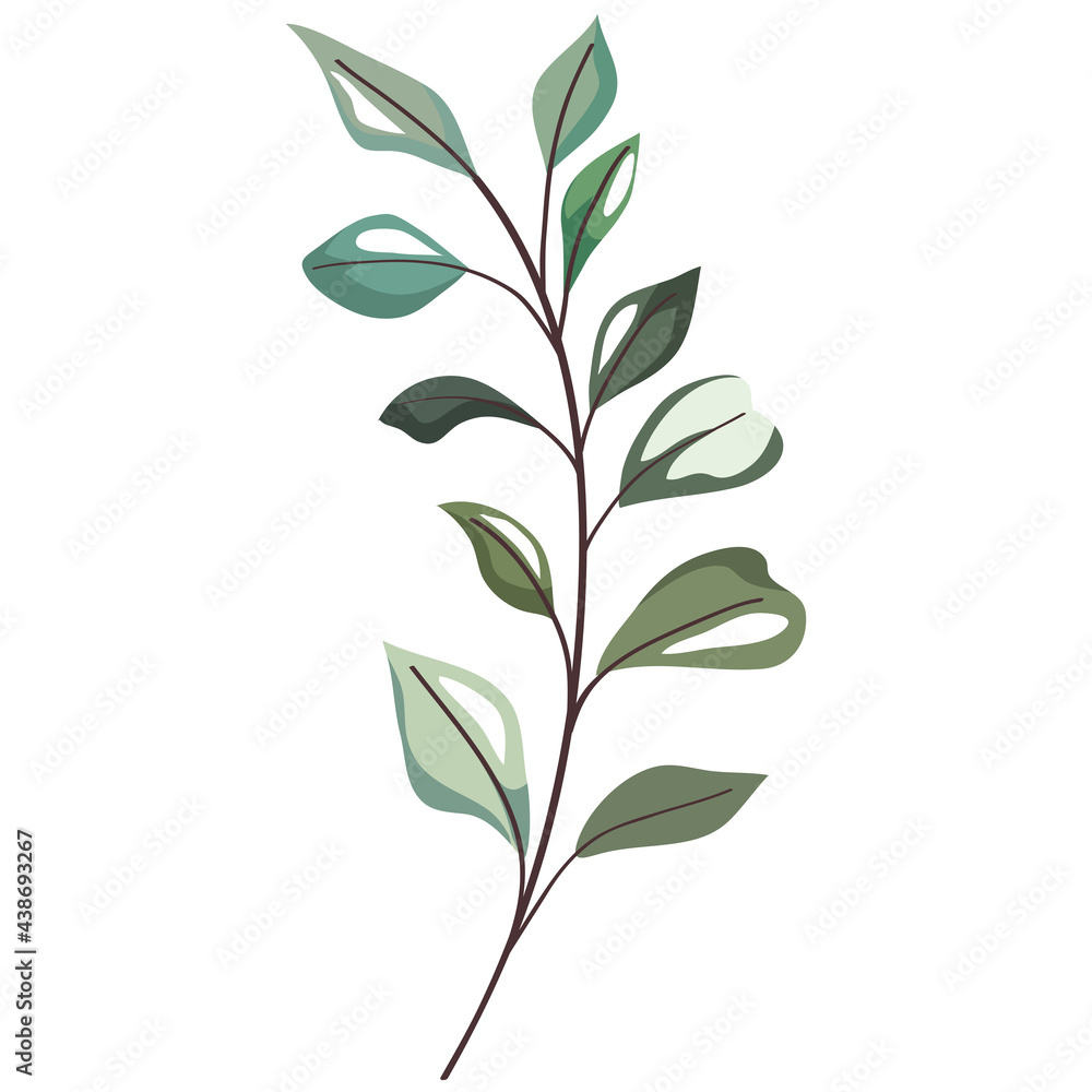Isolated leaves icon Isolated leaves icon