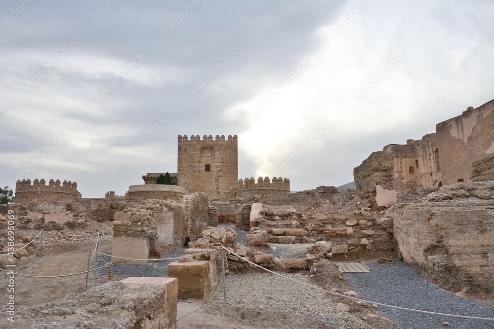 Alcazaba de Almería, castle and fortress. Andalusia, Spain