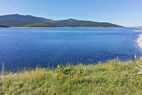 landscape with Belmeken Reservoir  Rila mountain  Bulgaria