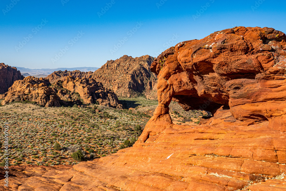 Natural arch in Snow Canyon State Park, Utah