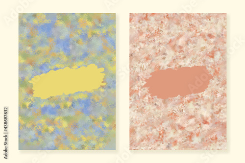 Paint backgrounds in impressionism style. For covers, wallpapers and other projects. You can write text on a solid color strokes or use the backgrounds without them at all.