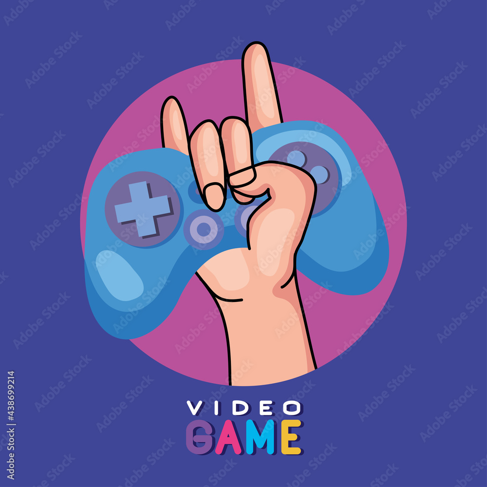 hand holding videogame control hand holding videogame control