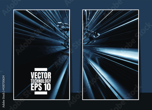 Vector of science technology concept. Background ready for website banner, poster or roll up