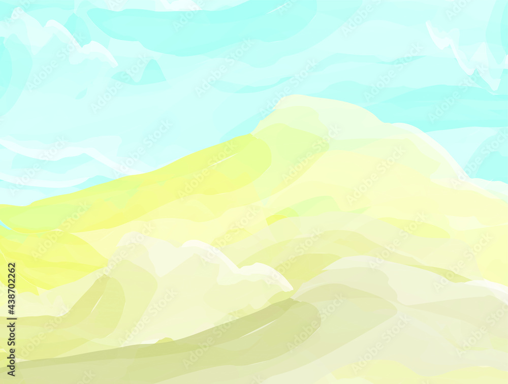 vector desert simple illustration, wallpaper and background