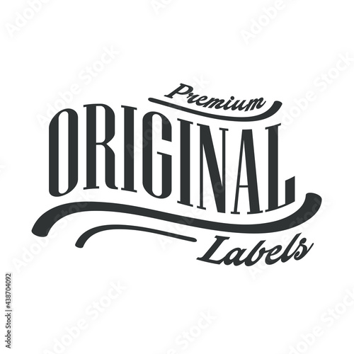 Premium original labels
