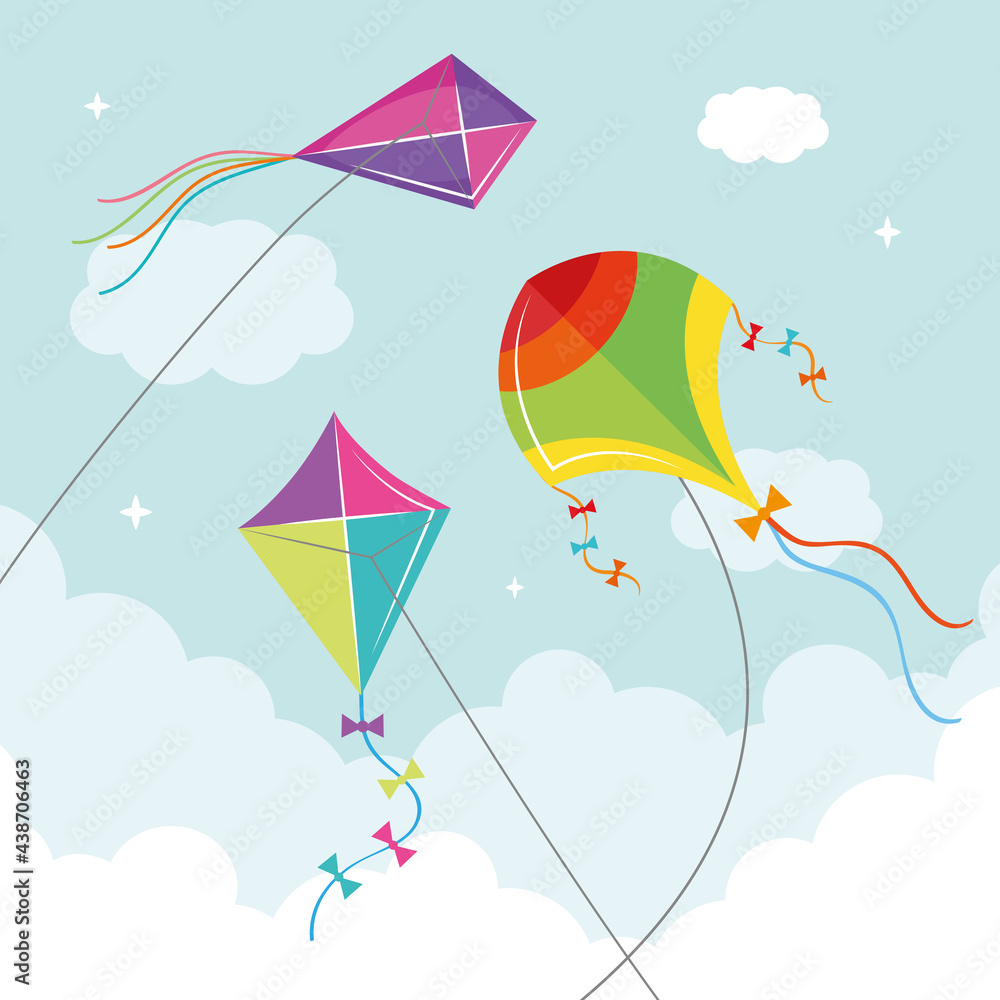 kites and clouds