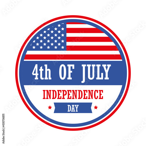 Free Download Independence day label - GFXLoad
