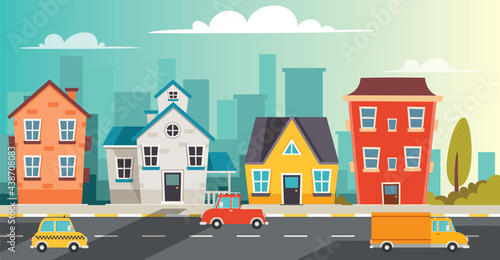 Exterior Design With Flat Building