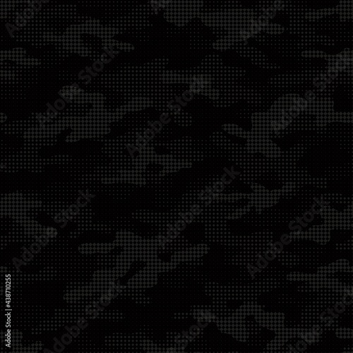 modern military grey vector camouflage print, seamless pattern for clothing headband or print