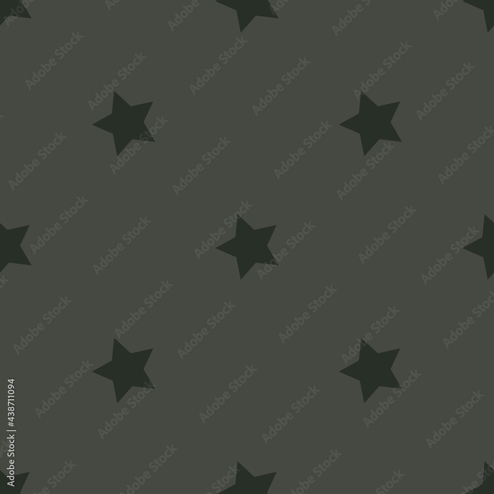 grey stars on a grey background. vector seamless illustration. print on print or clothes grey stars on a grey background. vector seamless illustration. print on print or clothes