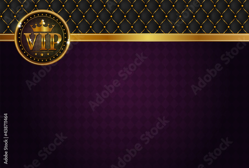 Luxury black background with golden beads. Seamless vector illustration. Vip background. Casino background.