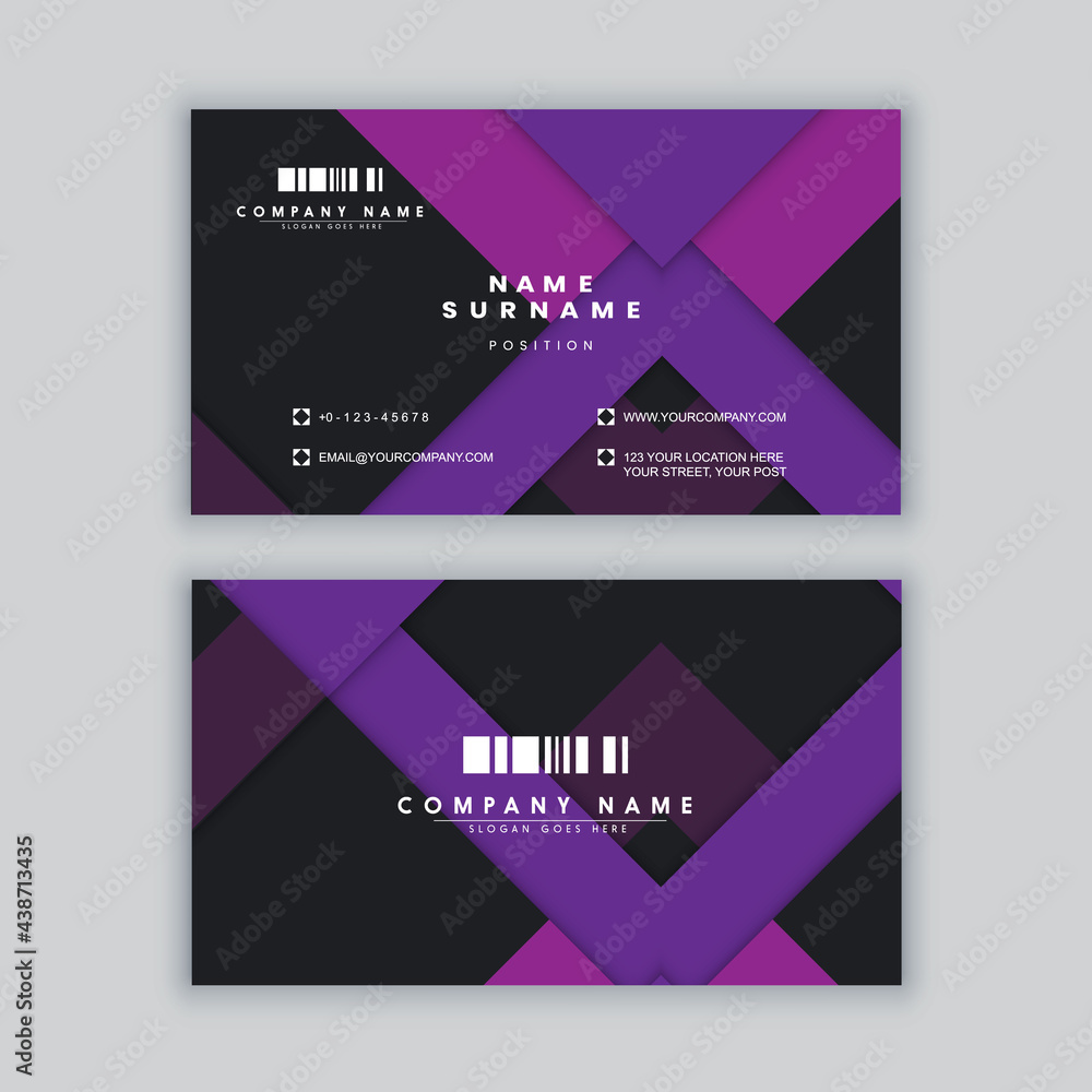 Elegant minimal business card template Elegant minimal business card template