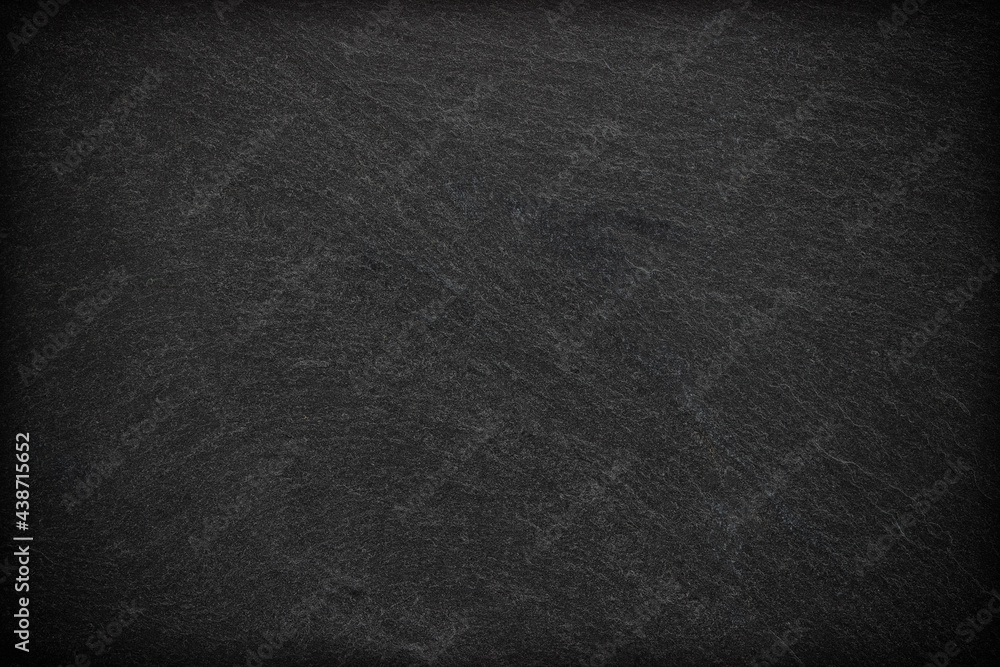 Fototapeta premium Dark grey black slate background or texture.
