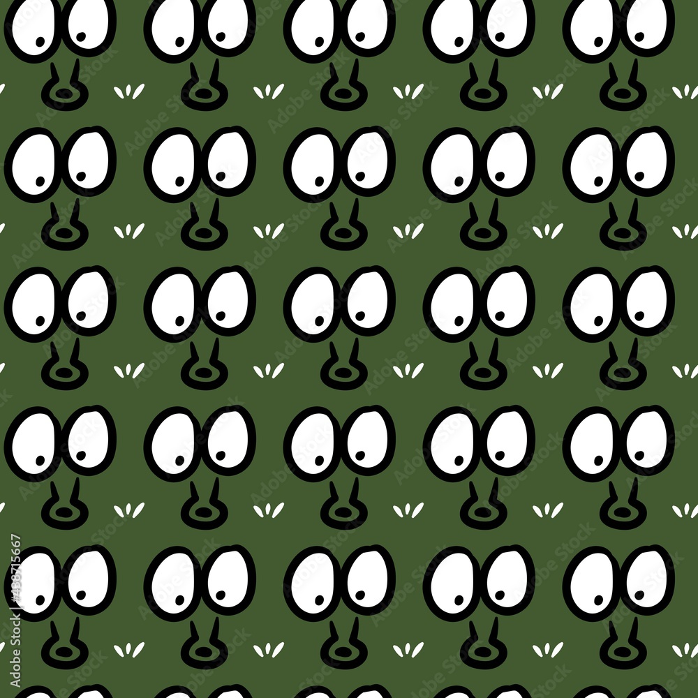 seamless pattern of cute funny face background seamless pattern of cute funny face background