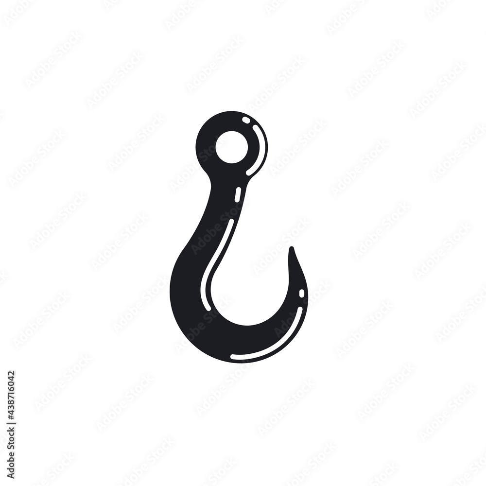 Crane hook vector icon illustration design Crane hook vector icon illustration design