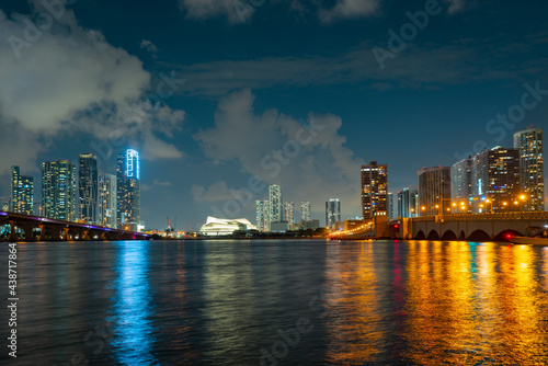 Venetian Causeway, Venetian Islands, Biscayne Bay, Miami, Florida.