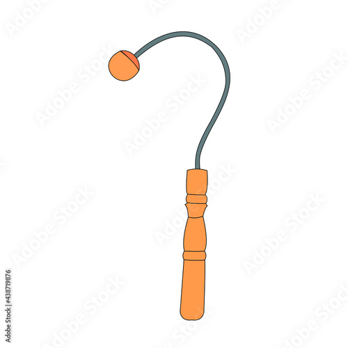 traditional therapeutic back massager. Vector illustration