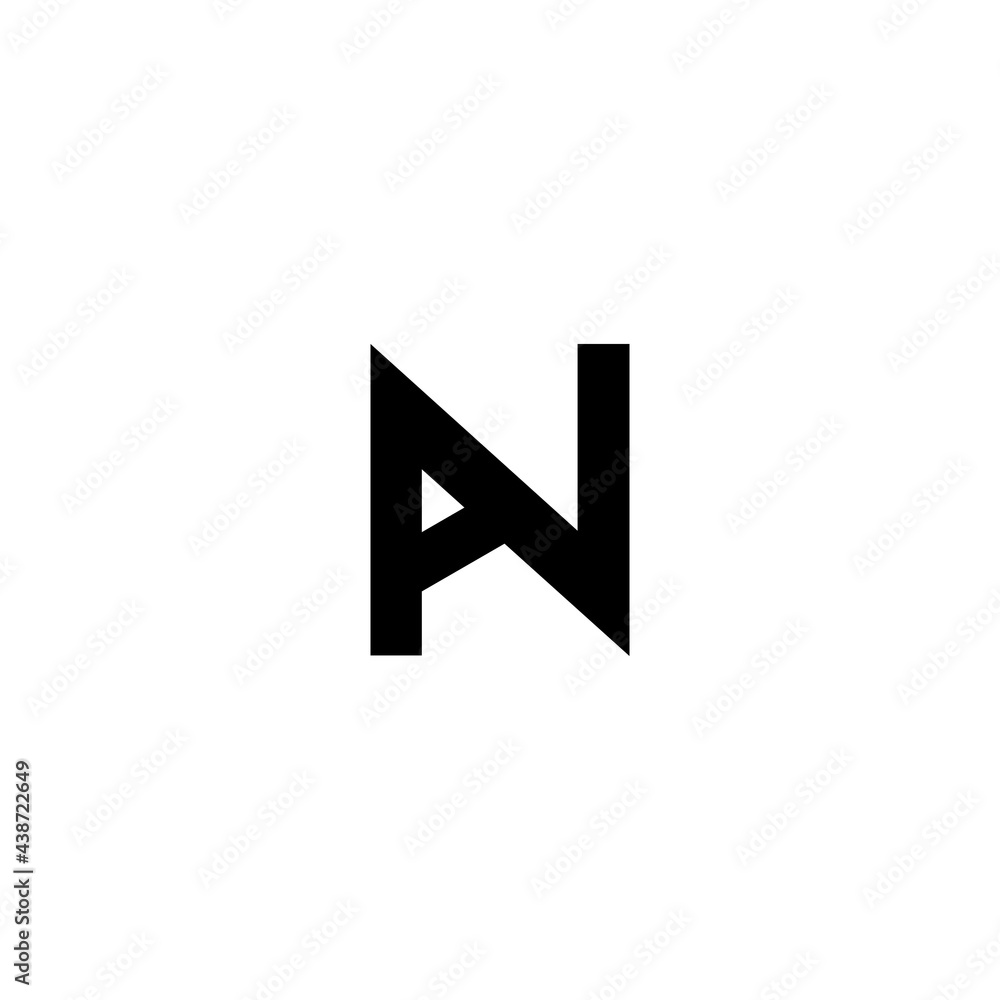 Alphabet letters monogram initials AN Alphabet letters monogram initials AN