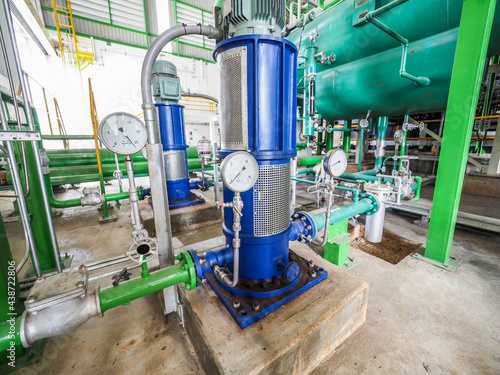 Condenser systems and extraction pump for apply industrial zone in Biomass Power Plant