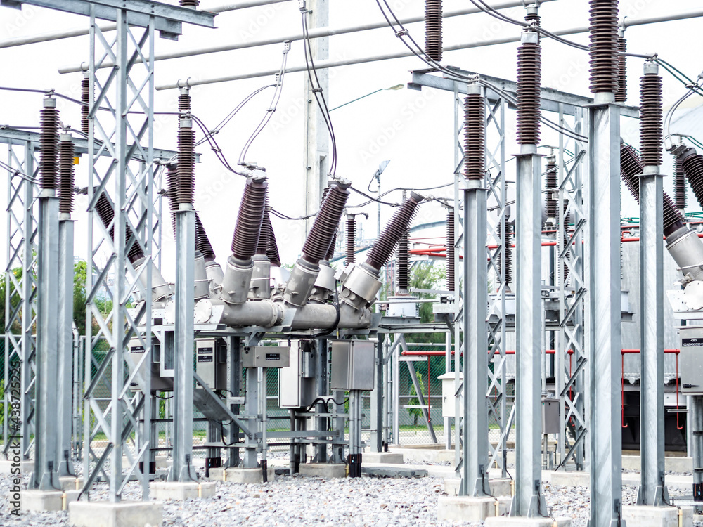 Electrical transformer be applied in industry zone at electrical station of power plant. Electrical transformer be applied in industry zone at electrical station of power plant.