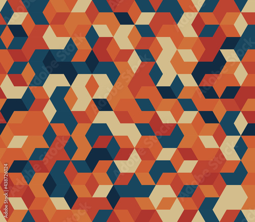 Abstract Seamless Checkerboard Pattern Background, Bricks, Parallelogram, Rhomboid