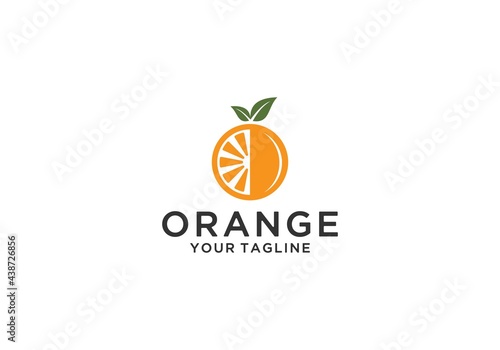 orange logo in white background