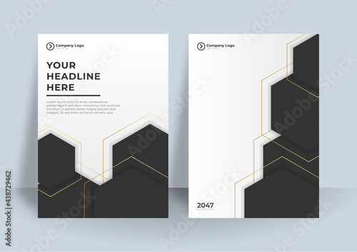 Gold black texture and geometric frames on black backgrounds vector set. Luxury design for brochure, banner, vip invitation, cover, business card. Gold foil black marble pattern texture and frames.