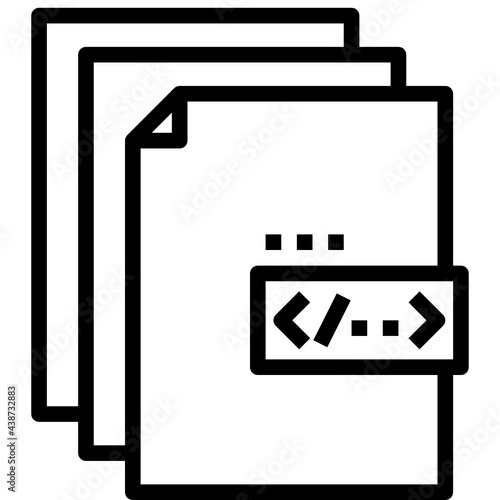 duplicate modern line style icon