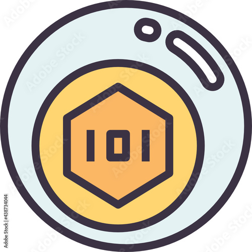 bubble outline style icon