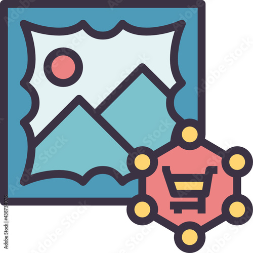 buy outline style icon