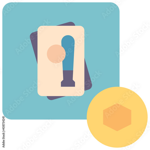 card flat style icon