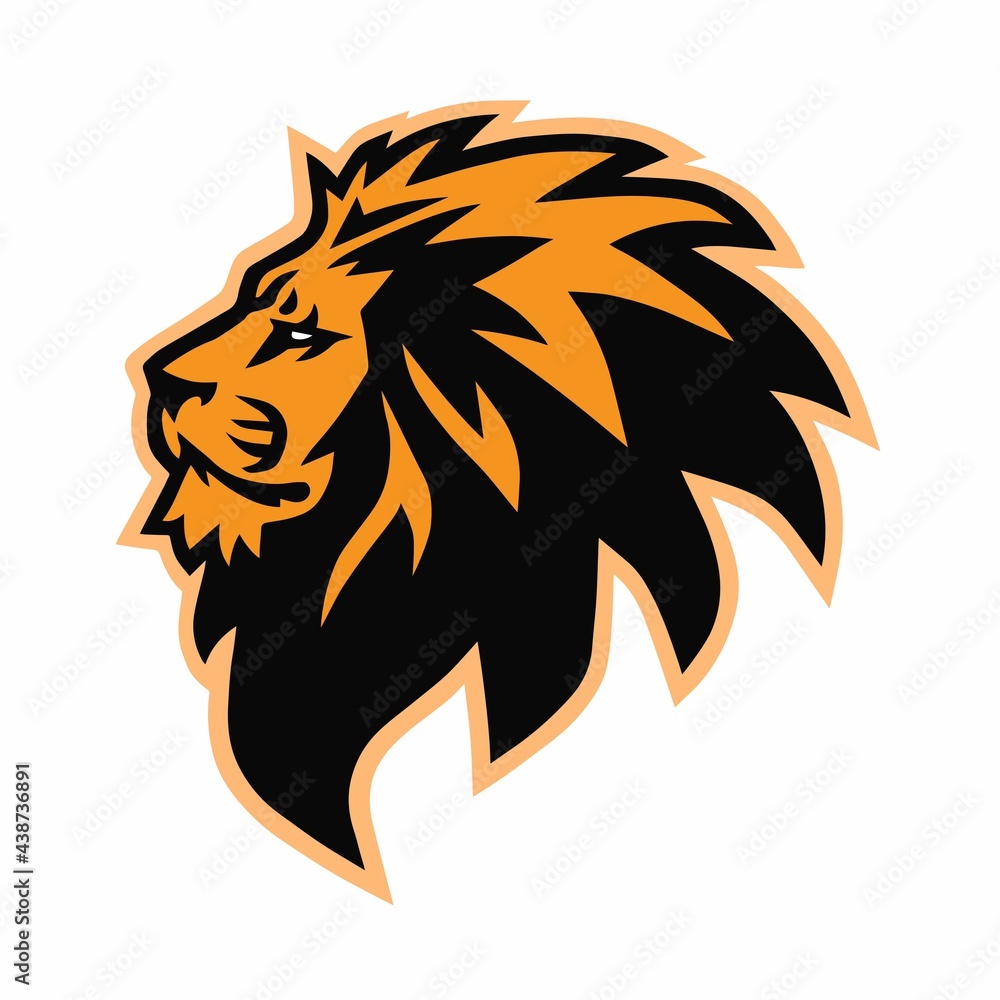 Lion Head Esport Sports Mascot Logo Design Icon Lion Head Esport Sports Mascot Logo Design Icon