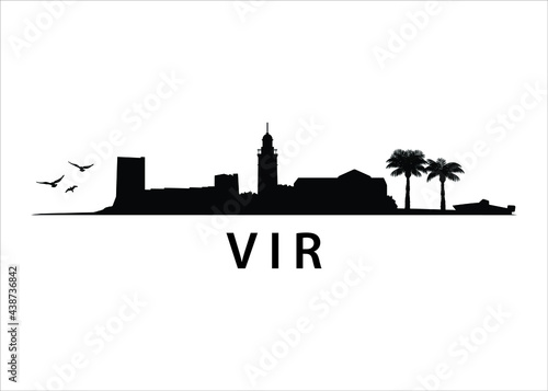 Vir, Croatian Island Skyline Landscape	