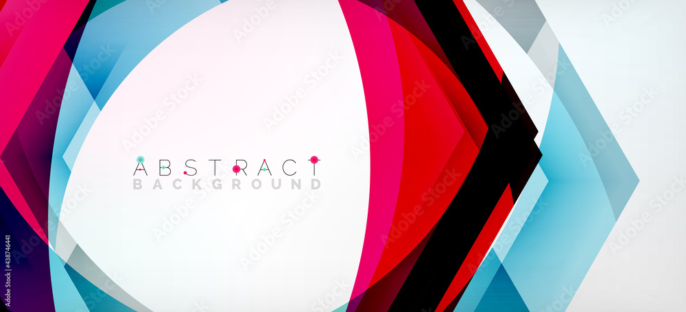 Transparent hexagons geometric shapes abstract background Transparent hexagons geometric shapes abstract background